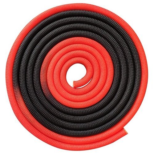 Гимнастическая скакалка утяжелённая Indigo IN166 красно-черный 300 см