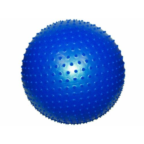 Мяч для фитнеса Anti-burst GYM BALL с массажными шипами. Диаметр 65 см: MA-65 1400 г (Синий)