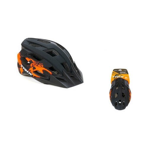 Шлем вело TRIX кросс-кантри регулировка обхвата L 59-60см In Mold красно-черный матовый