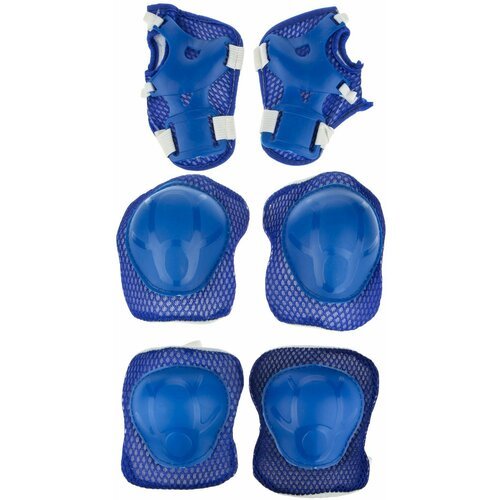 Комплект защиты Navigator, синий, наколенники, налокотники, перчатки