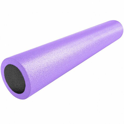 Ролик для йоги полнотелый PEF90-46 (фиолетово/черный) 90х15см. (B34501)
