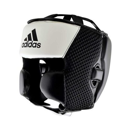 Шлем боксерский Adidas Hybrid 150 Headgear бело-черный (размер S)