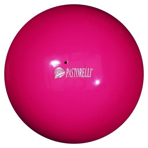 Мяч гимнастический Pastorelli New Generation, 18 см, FIG, цвет малиновый