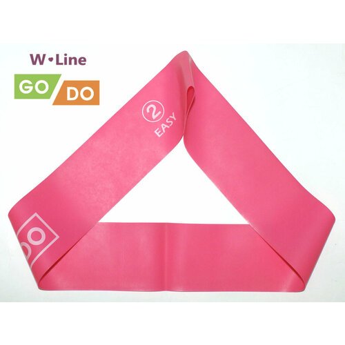 Эспандер-петля GO DO W-Line (2). Цвет розовый. Длина в сложенном виде 30,5 см. Ширина 5 см. Толщина 0,5 мм. W-650-0.5
