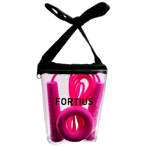 Набор скакалка с эспандером 'Fortius' Neon в сумке