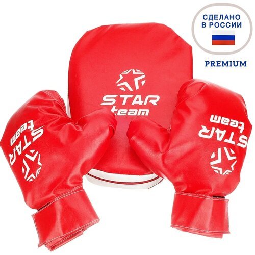 Набор для Бокса перчатки 2 шт, лапа / Детский боксерский набор