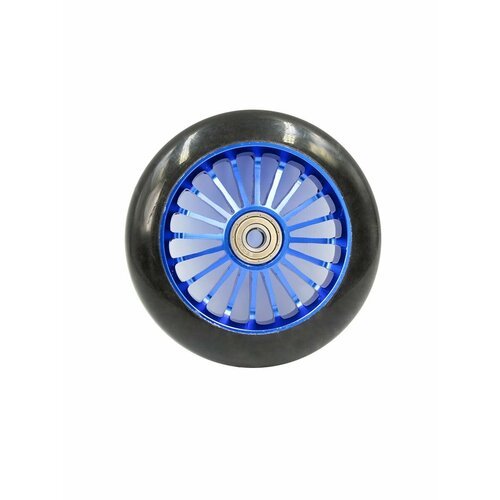 Колесо для трюкового самоката 100 мм Спицы синее (алюминий), 805426