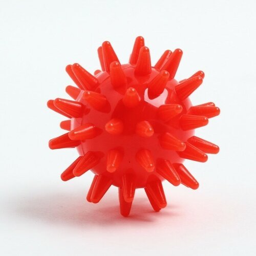 Мяч массажный, диаметр 5 см, цвет красный, Крошка Я