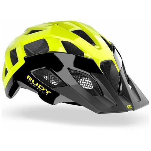 Шлем Rudy Project CROSSWAY Black/Yellow Fluo Shiny, велошлем, размер L