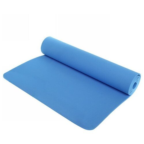 Коврик для йоги 6 мм 173х61 см 'Умиротворение' EVA, голубой