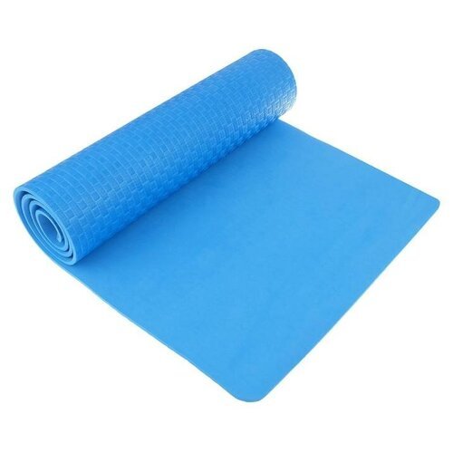 Коврик Sangh Yoga mat, 183х61 см синий 0.7 см