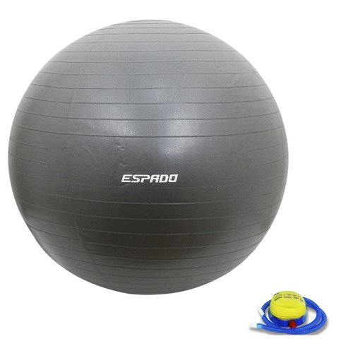 Мяч гимнастический ESPADO 65см, антивзрыв, серый ES2111 1/10 - ESPADO