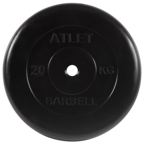 Набор дисков MB Barbell MB-AtletB26 20 кг 20 кг 1 шт. черный