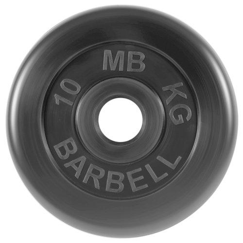 Диск MB Barbell Стандарт MB-PltB/C51 10 кг 1 шт. черный