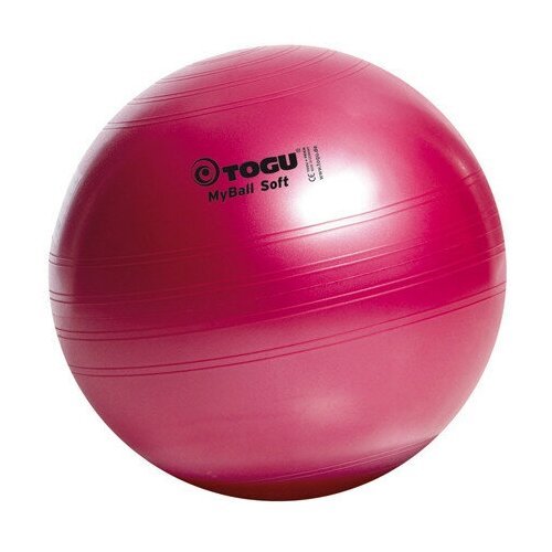 Гимнастический мяч TOGU My Ball Soft 75 см красный перламатровый