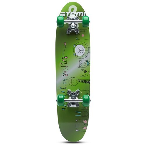 Детский скейтборд ATEMI ASB24D01, 24x5.91, зелeный