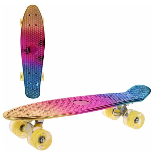 Скейтборд X-Match 636274 с анодированной декой 56.5x14.5 см