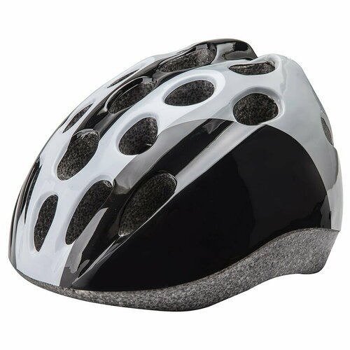 Шлем велосипедный защитный STELS HB5-3_d (out mold) размер M черно-бело-серый
